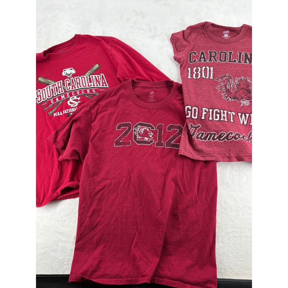 Champion Hanes‎ Soffe T-Shirt Women S L Gamecocks Red South Carolina Bundle 3pc